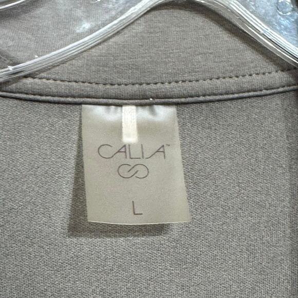 CALIA Women's Soft Scuba 1/4 Zip Relaxed Sweatshirt Gauntlet Gray Size Large - Picture 9 of 10